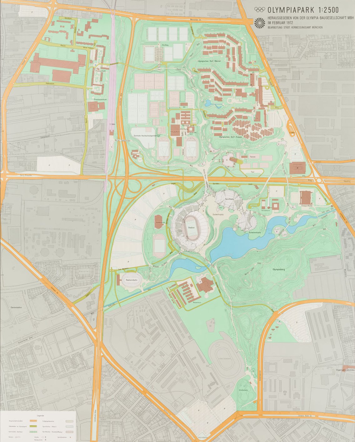 Karte des Olympiaparks München